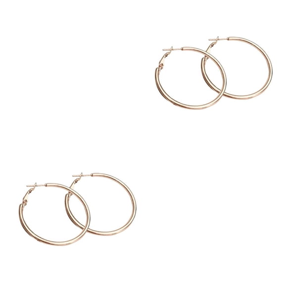 Pendientes redondos de Oro rosa Sonducket para niña con orificio para la oreja