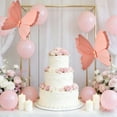 thumbnail image 4 of SLYNSHome Large Butterfly Party Decor,Hanging Butterfly Decorations Watermelon Red Crepe Paper Garden 3D Butterflies Decor for Wedding Shower Birthday Party Room Decor, 4 of 7
