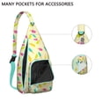 thumbnail image 2 of Foodie Sling Backpack – Delicious Dessert & Candy Pattern Shoulder Bag, Fashionable Lightweight Daypack for Work & School, 2 of 4