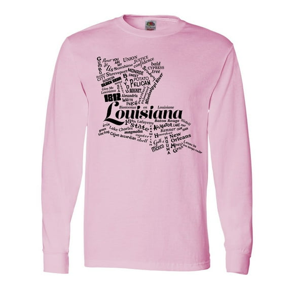 Inktastic Louisiana Word Salad Long Sleeve T-Shirt