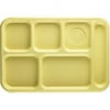 Cambro Tray School Penny-Saver 10" X 14" 6 Compartment Yellow