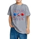 thumbnail image 2 of Odeerbi Camiseta de Algodón de Manga Corta Para Niños Y Niñas Día de La Independencia 4 de Julio, 2 of 6