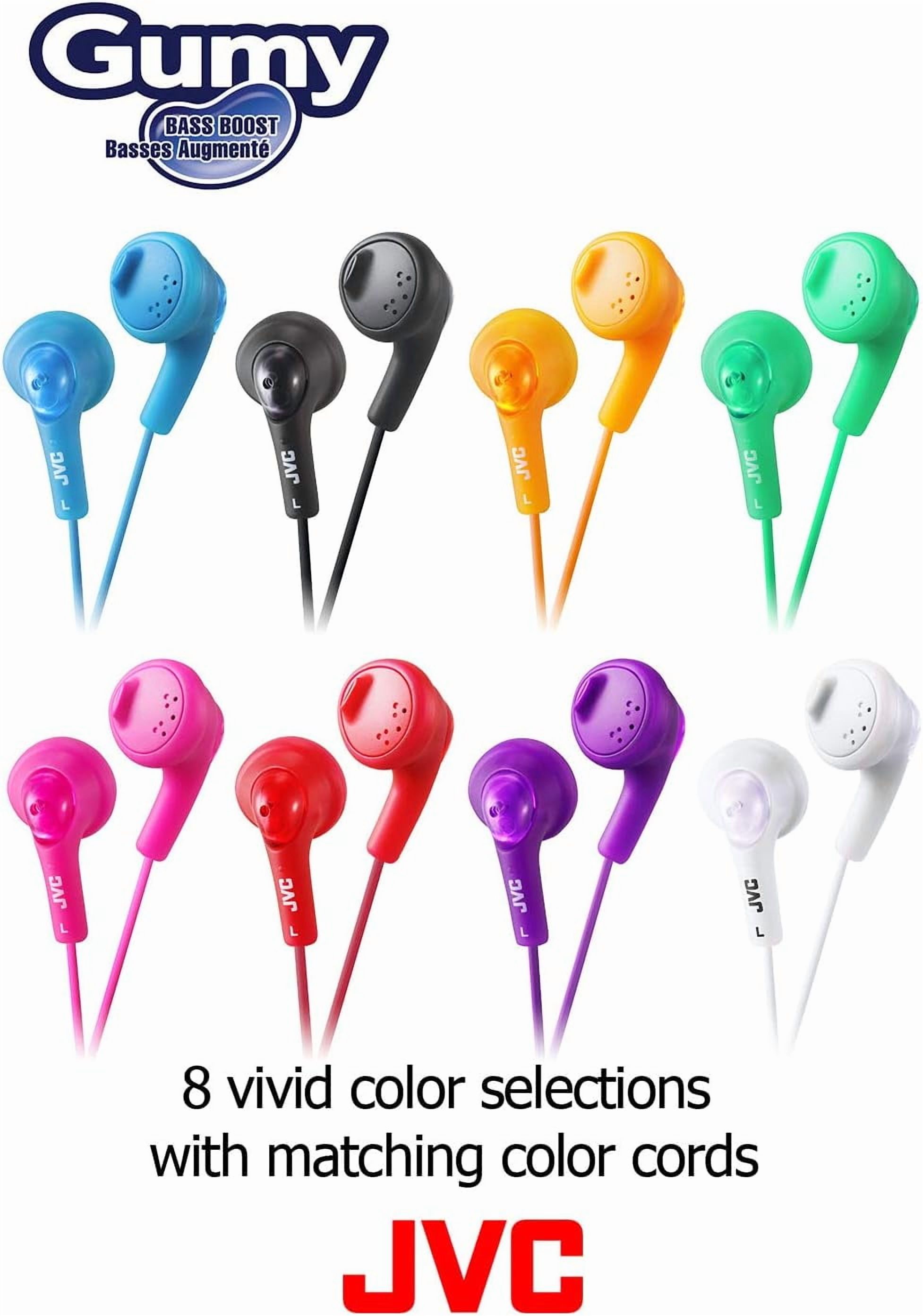 JVC Gumy In-Ear Earbuds, Black photo 3