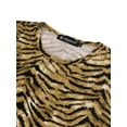 thumbnail image 2 of Lars Amadeus Men's Short Sleeves Round Neck Leopard Prints T-shirt, 2 of 5