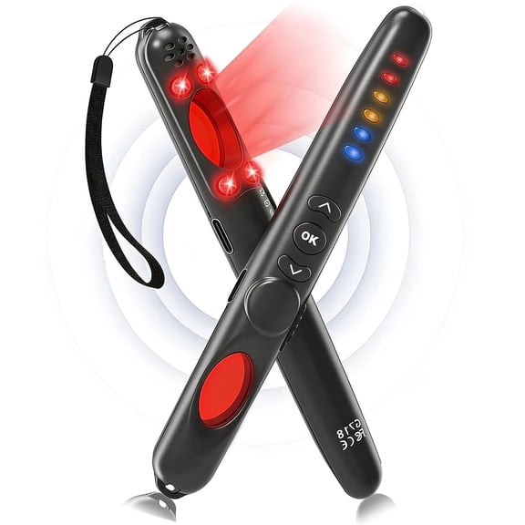 Hidden Camera Detectors,Anti Spy Detector, Hidden Devices Scanner,Privacy Protector,Magnetic/RF Signal/Bug/Listening Device/GPS Tracker,Infrared Cam Finder for Phone Hotel,Room,Office,Travel