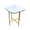 Gold Base, variant on End Table with Ceramic top and Gold Metal frame