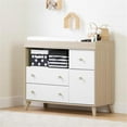 thumbnail image 3 of South Shore Yodi Changing Table with Drawers, Soft Elm and White, 3 of 5