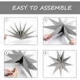 thumbnail image 5 of 3pcs Hanging Paper Star, Christmas Paper Stars, 30cm Handmade Paper Star, Paper Hanging Star, Christmas Paper 3d Star, Ornate Ceiling Paper Star (gray, 5 of 5
