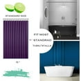 thumbnail image 6 of AUR Purple Plastic Shower Curtain Or Liner, 72x72 Inch Lightweight Purple Cuctus Plastic Bathroom Shower Showroom Inner Curtain with Rustproof Metal Grommet Holes and Weighted Magnets, 6 of 15