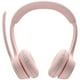 thumbnail image 4 of Audifonos Inalambricos Logitech Zone 300 Microfono Omnidireccional Cancelacion de Ruido Bluetooth rosa, 4 of 5