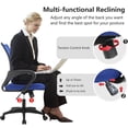 thumbnail image 3 of Silla de oficina BestOffice de respaldo medio de malla con soporte lumbar, 3 of 7