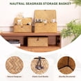 thumbnail image 4 of Wicker Woven Storage Box with Lid, Organizer Basket for Wedding Gifts, Holiday Packaging, and Souvenirs, 4 of 7