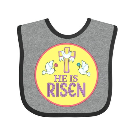 

Inktastic He is Risen for Easter Gift Baby Boy or Baby Girl Bib