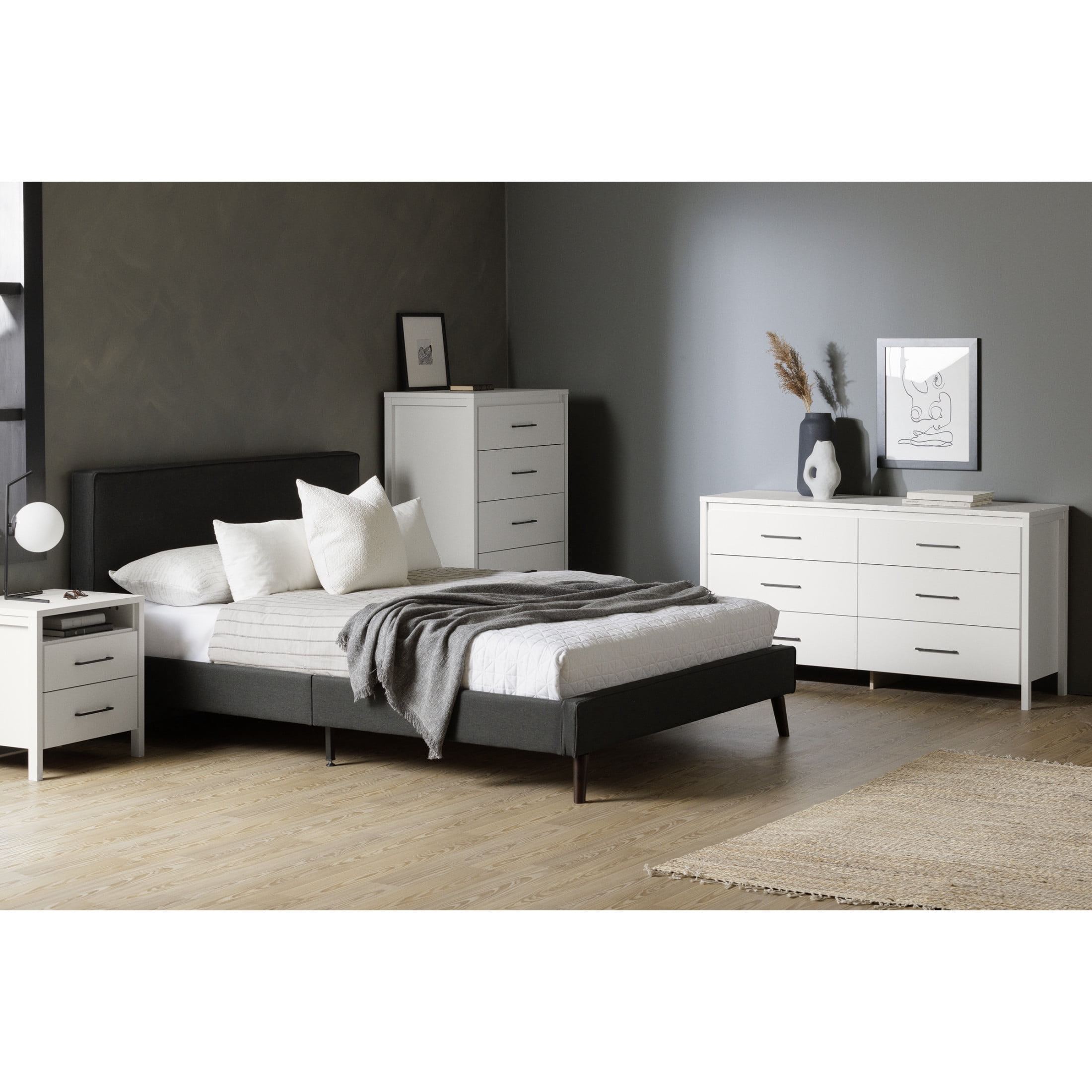 South Shore Gravity, Contemporary Dresser,  White