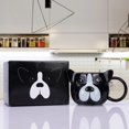 thumbnail image 3 of Taza de cerámica ToCooto, 14 oz, diseño de perro, apta para lavavajillas, 3 of 8