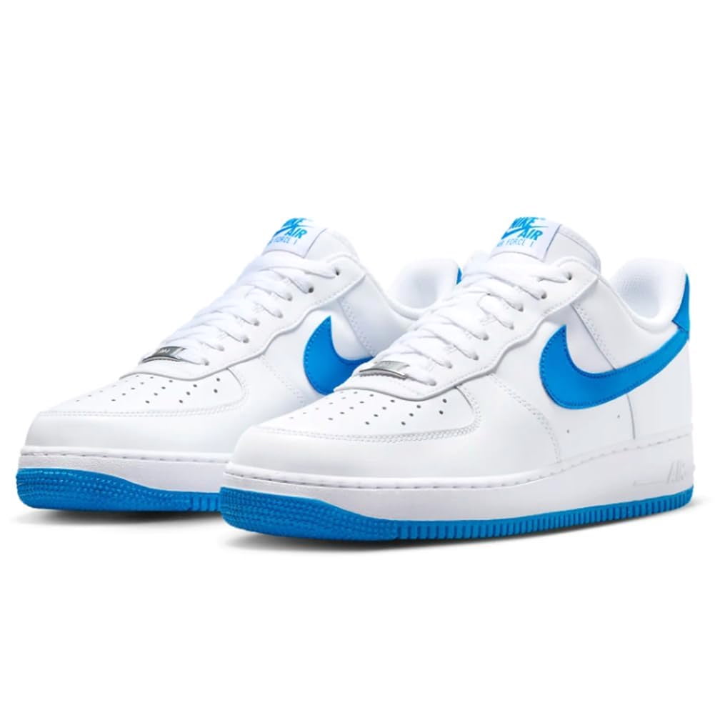 Men's Nike Air Force 1 '07 White/Photo Blue-White (FJ4146 103