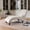 Beige White + Velvet, variant on AUU Vintage Velvet Recliner Chair with Button Tufting & Silver Nailhead Trim – Solid Wood Frame Lounge Armchair for Living Room, Study, or Bedroom
