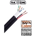 thumbnail image 1 of Bobina Saxxon Cate 305m Cable Utp 100% Cobre Negro Exterior Bonica, 1 of 3