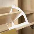 thumbnail image 6 of Gewnee Shoe Storage Cabinet with 2 Flip-Down Drawers,Side Cabinet & Mirror Door,Adjustable Rack,Slim Design for Entryway,Foyer,Living Room, 6 of 13
