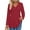B-Red, variant on UVN Summer Blouses for Women Short Sleeve V Neck Peplum Tunic Tops Casual Babydoll Flowy T Shirts
