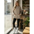 thumbnail image 6 of OALUXE Hoodies for Women Long Sleeve Shirts Pullover Sweatshirts Casual Fall Tunic Tops with Pocket, 6 of 7