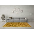 thumbnail image 3 of Ahgly Company Machine Washable Indoor Rectangle Persian Yellow Traditional Area Rugs, 2' x 4', 3 of 4