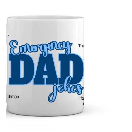 Emergency Dad Jokes Mug, Father'S Day Gift, Father'S Day Mug, Dad Birthday