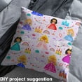 thumbnail image 2 of Castle Fairy Kawaii Princess Fabric by the Yard 1 Yard for Children,Cartoon Castle Home Decor Fabric by the Yard,Unicorn Rainbow Room Decor Fabric by the Yard,Lightweight Room Decor, 2 of 6