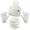White, variant on Kndvns Toddler Kids Winter Hats Gloves Scarfs Mittens Neck Warmer For 3 6 Year Old Baby Girls Boys Casual PK1 3-6 Years