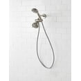 thumbnail image 3 of Mainstays 3-Setting Luxury Shower Combo with 19 Possible Flow Combinations, Satin Nickel, 3 of 15