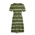 thumbnail image 4 of Tumotour Summer Clothes Dress For Women Summer Casual Short Sleeve T Shirt Dress Tiered Mini Dresses With Pockets, 4 of 6