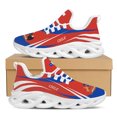 thumbnail image 1 of Zapatillas de baloncesto con plataforma, ligeras y transpirables, con diseño de la bandera nacional de Chile y emblema nacional impreso., 1 of 6