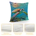BCIIG Turtle Coral Reef Ocean Water Graphic Decorative Cushion Throw