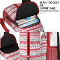 thumbnail image 4 of Sling Backpack,Red and Green Christmas Pattern Crossbody Bag with Water Bottle Holder,Waterproof Sling Bag for Men/Women with Chest Phone Holder for Hiking,Travel, 4 of 6