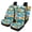 Tropical Beach, variant on Pzuqiu Blue Butterfly Art Car Seat Covers Removable Car Seat Covers Full Set Easy Installation Breathable Front and Rear Seat Cover Set Fit for Truck most Cars