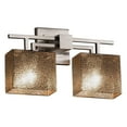 thumbnail image 2 of Justice Design Group Fsn-8702-55-Opal Fusion 16" Aero 2 Light Vanity Light - Nickel, 2 of 2