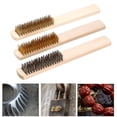 thumbnail image 2 of Copper Wire Brush Stainless steel Wire Brush Rust Removal Clean Brush 8.07Inch, 2 of 5