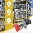 thumbnail image 5 of 22mm NC Interruptor de Empuje Parada Emergencia Seta Roja 600V 10A ZB2-BE102C XB2-BS542X1, 5 of 5