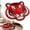 Red, variant on Tiger Head Shaped Soft Plush Area Rug, Non Slip Decorative Carpet for Bedroom Living Room Home Decor, 23.6 Inch, 1 Rug