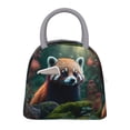 thumbnail image 1 of Disketp Forest Plant Raccoon Bolsa Térmica para Almuerzo, Lonchera con Abertura Amplia y Gran Capacidad, Organizador Reutilizable para Mujeres, Hombres y Adultos, 1 of 6