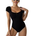 thumbnail image 2 of Traje de baño para mujer, traje de baño para mujer con cremallera en el pecho, bikini de una pieza, traje de baño para mujer diseñado para profesionales, 2 of 8