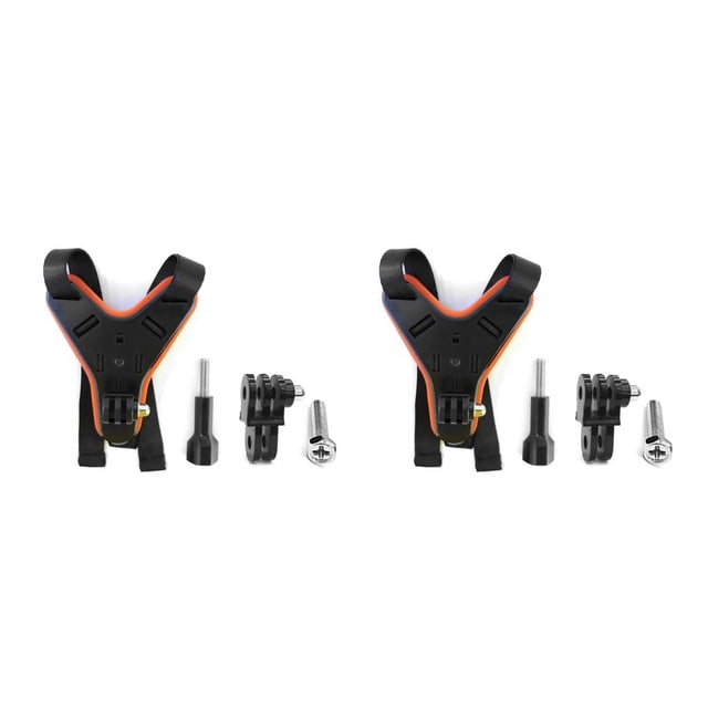 Kenally Kit de montaje de mentón para casco, soporte estabilizador Universal, componente fijo, soporte de cámara, reemplazo de modificación para Naranja 2piezas Kenally CBP493214