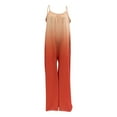 thumbnail image 3 of Womans Pants Women Fashionable Comfy Comfortable Gradient Color Loose Camisole Jumpsuit Woman Casual Pants,Pants Travel Pants Comfortable Work Pants Women, 3 of 4
