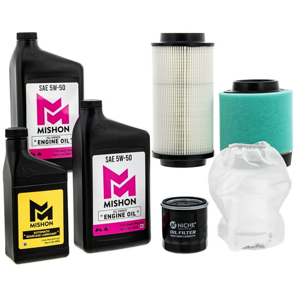 Mishon Full Service Oil Change Kit for Polaris Trail Boss 325 ATV 2001 MK1012839