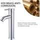 thumbnail image 3 of Grifo de baño Mezclador monomando para lavabo Grifo alto moderno para lavabo Grifo para lavabo de latón macizo Mezclador monomando para lavabo Adecuado para lavabo de baño Cromo, 3 of 5
