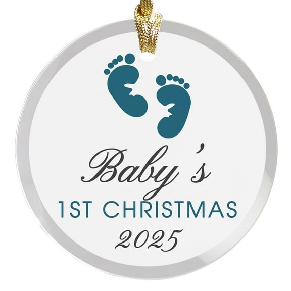 2025 Baby's 1st Christmas Round Disc Ornament