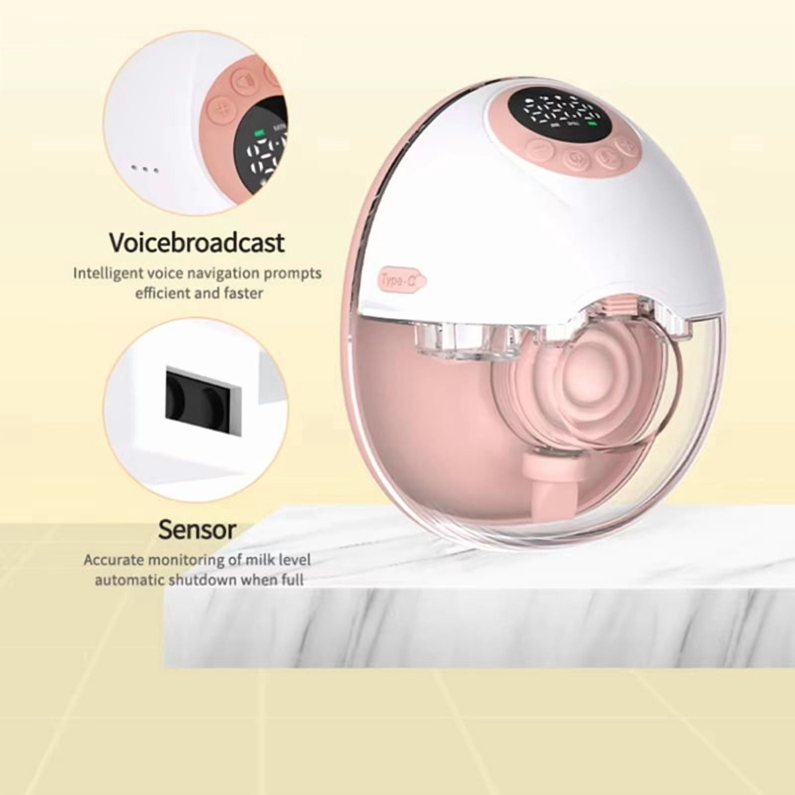 Wearable Wireless Bra Breast Pump with Cordless Bottle Design Wearable Silicone Flange Milk Manual Breast Pump
