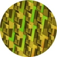 thumbnail image 1 of Ahgly Company Indoor Round Patterned Dark Bronze Brown Area Rugs, 4' Round, 1 of 6