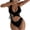 Black,Blue,Red, variant on Halter Neck Crisscross One Piece Swimsuit for Women Metal Ring High Cut Bathing Suit with Chest Pads Sexy 2026 Summer Swimwear for Beach Pool