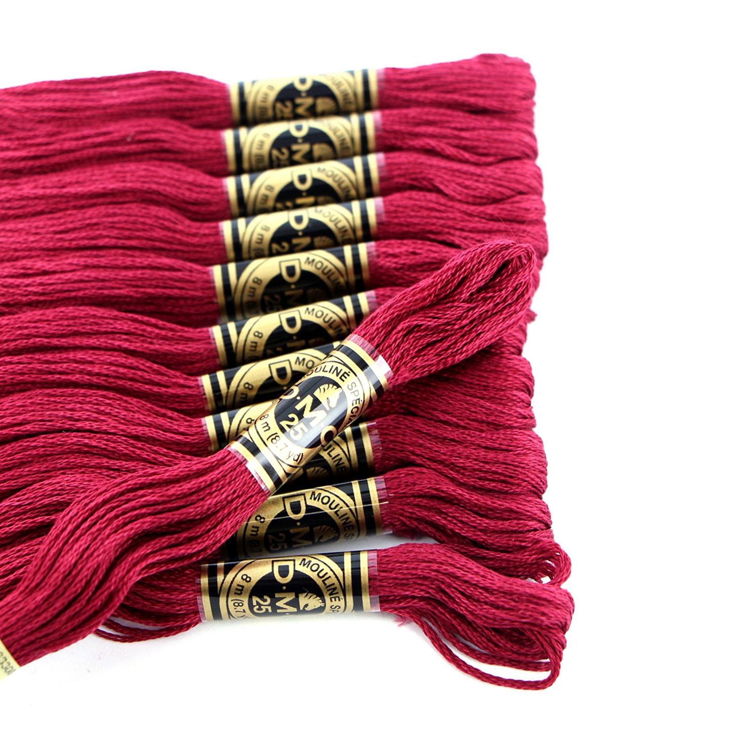 DMC Coton à broder 6 brins 8m rouge